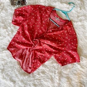 AE Crop Too Button Down